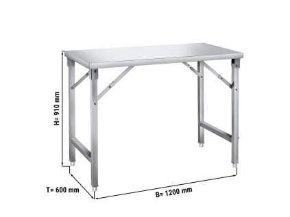 Skládací pracovní stůl - 1,2m