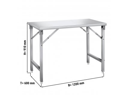Skladací pracovný stôl - 1,2m