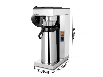 Kávový filtrační stroj - 2,2 litru - s termokinetikou