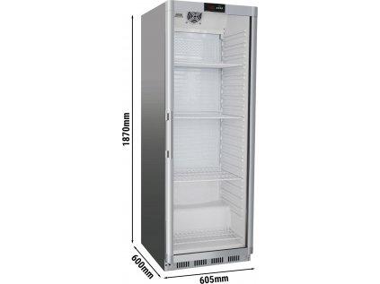 Chladnička - 400 litrov - s 1 sklenenými dvierkami