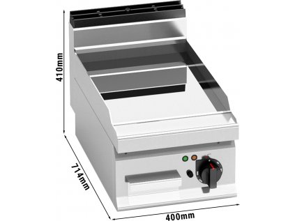 Elektrický gril - hladký - s lesklým povrchom (4,8 kW)