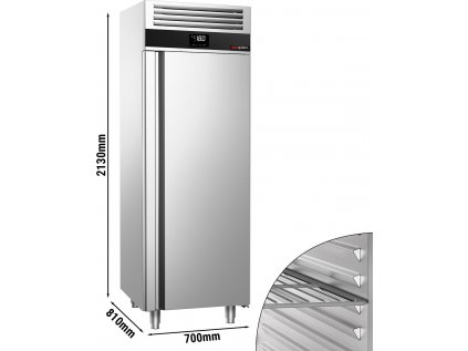 Mrazák - 0,7 x 0,81 m - 700 litrů - s 1 dveřmi z nerezové oceli