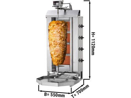 Kebab gril 4 hořáky do 60 kg