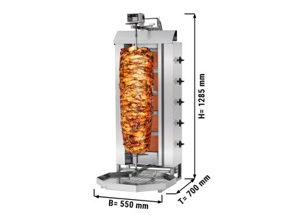 Kebab gril 5 hořáků do 80 kg