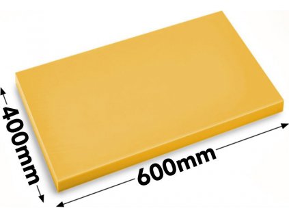 Prkénko - 40 x 60 cm - Tloušťka 2 cm - Žlutá
