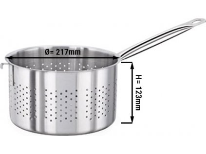 Sítový hrnec - Ø 217 mm - výška: 123 mm