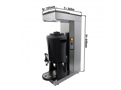 Kávový filtračný stroj - 2,5 litra - s termokinetikou