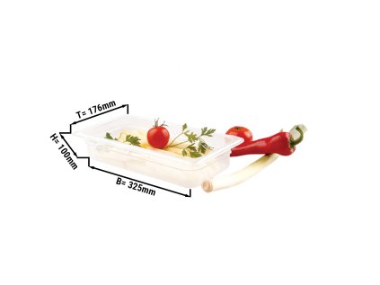 Polypropylenová GN nádoba 1/3 - mléčná - hloubka 100mm
