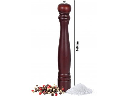Drevený mlynček na korenie - Výška: 46 cm