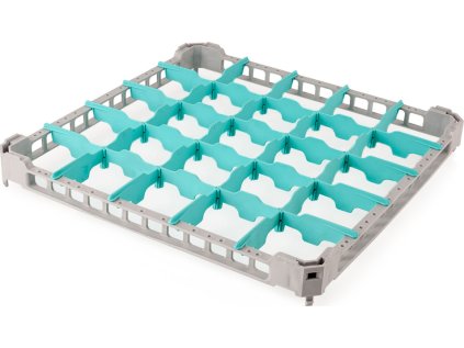 Nástavec pro koš na sklo - 500 x 500 mm - s 25 přihrádkami