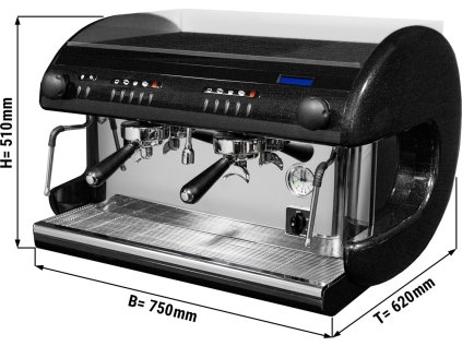 Espresso kávovar 2 pákový-čierna