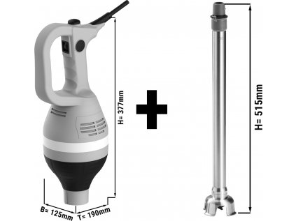 Tyčový mixér - 430 wattů - až 100 litrů - včetně mixéru - 450 mm