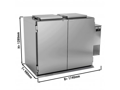 Chladič odpadu - 2x 120 alebo 1x 240 litrov - jednotka vpravo