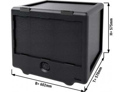 Thermobox - front loader - 100 liters - for scooters & bicycles