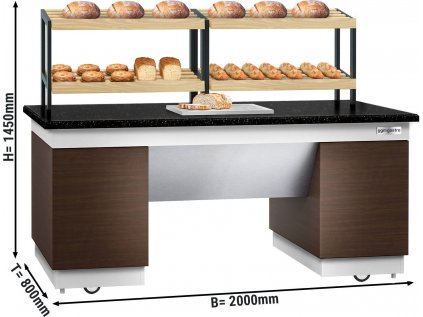 Regál na chleba- 2,0 x 0,8 m