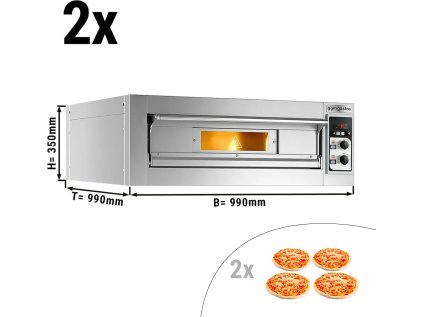 (2 kusy) pizza pec 4+4x 35 cm