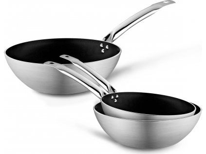 Pánev Wok - Hliník - 3dílná