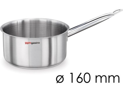 Hrnec s rukojetí - Ø 160 mm - výška 110 mm | Hrnec s rukojetí | Hrnec na mléko | Nerezový hrnec