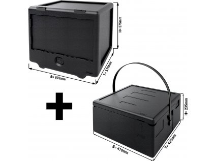Thermobox - front loader - 100 liters - incl. pizza box