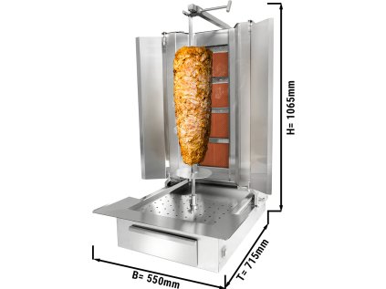 Kebab gril 4 hořáky do 80 kg