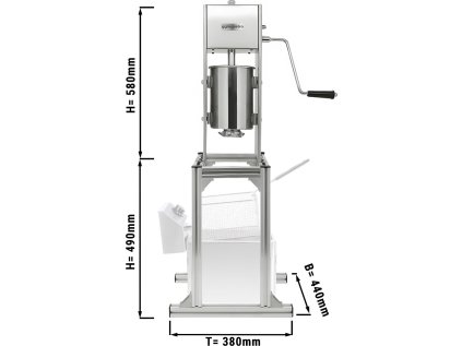 Churro machine - 3 liters - includes base stand