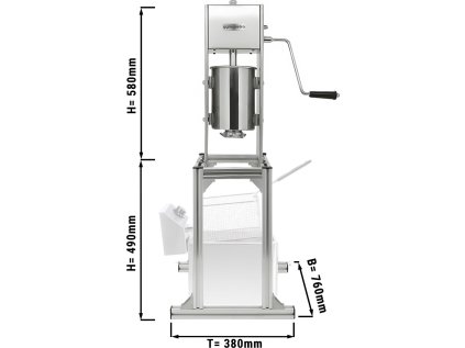 Churro machine - 3 liters - includes adjustable base stand