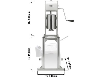 Churro machine - 5 liters - includes adjustable base stand