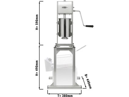 Churro machine - 5 liters - includes base stand