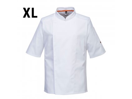 Short Sleeve MeshAir Pro Chef's Jacket - White - Size: XL