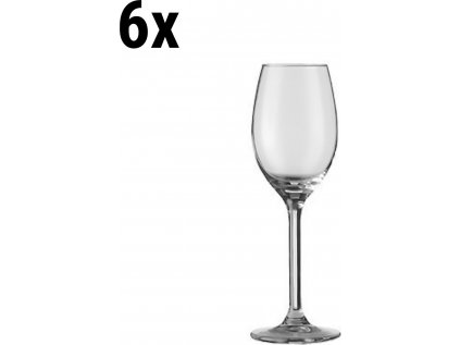 (6 kusů) portské/sherry sklenice - 140 ml - transparentní