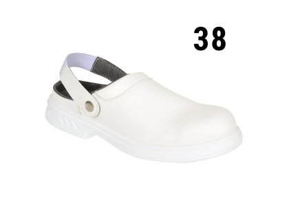 Safety clog Steelite SB - White - Size: 38