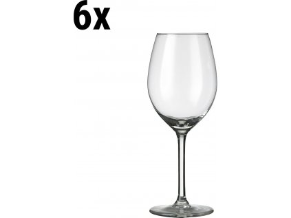 (6 kusov) Poháre na víno - BENÁTKY - 250 ml - Transparentné