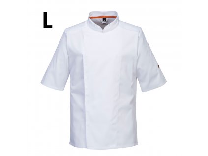 Bunda MeshAir Pro Chef s krátkym rukávom - biela - Veľkosť: L