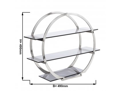 Etagerie / Buffet stand - Ø 490 mm Chrome