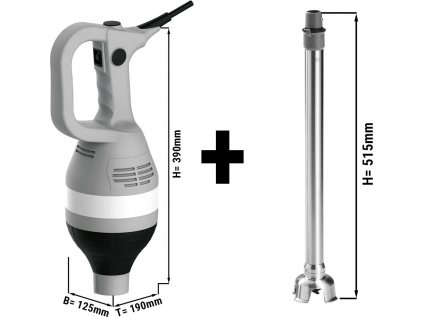 Tyčový mixér - 750 wattů - až 300 litrů - včetně mixéru - 450 mm