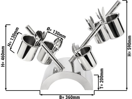 Cutlery box / shelf - with 5 compartments