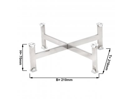 Buffet stand - Height: 70mm - Chrome - suitable for platters & plates from 210mm