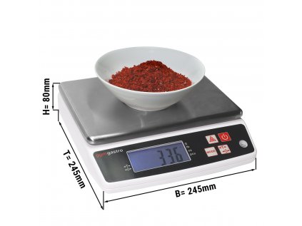 Digitální kuchyňská váha do 5 kg - dělení: 0,5 gramu