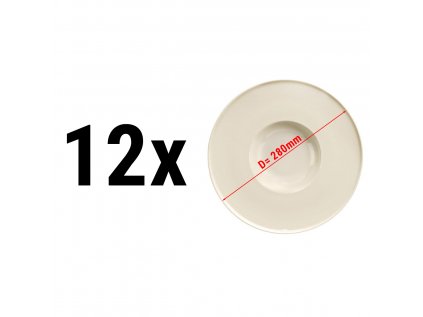 (12 Kusů) CHEF TASTE OF - Těstovinový talíř - Ø 28 cm