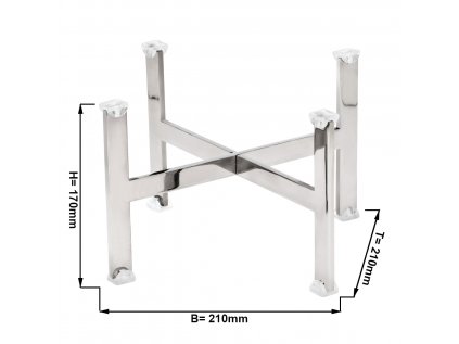 Buffet stand - Height: 170mm - Chrome - suitable for platters & plates from 210mm
