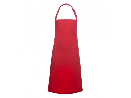 KARLOWSKY | Bib Apron with Pocket Basic - Red