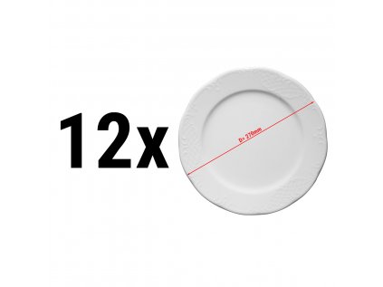 (12 Kusů) CLASICO - Talíř mělký - Ø 27 cm