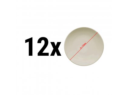 (12 kusů) TEOS - talíře ploché - Ø 17 cm