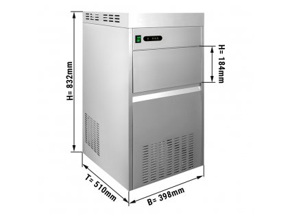 Výrobník vločkového ledu - 85 kg / 24 hodin