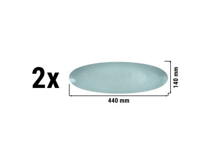 (2 kusy) SELTMANN WEIDEN | Kávový talíř - 440x140mm - Tyrkysový