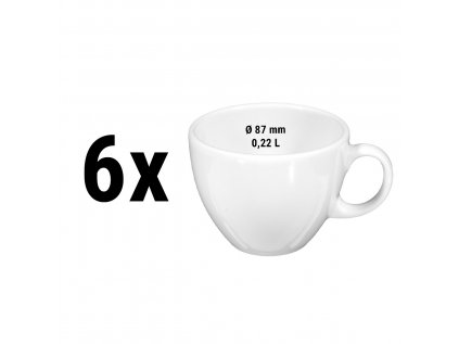 (6 kusov) Seltmann Weiden - šálka na cappuccino - 0,22 litra