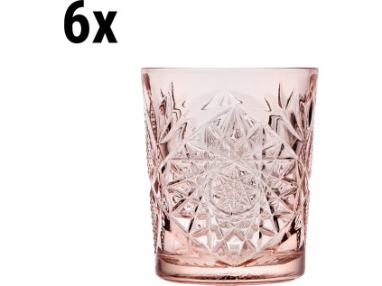 (6 kusov) univerzálny pohár - TIJUANA - 350 ml - ružová