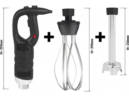 SET ručního mixéru s tyčí mixéru 250 mm - 450 wattů