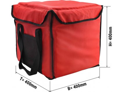 BurgerBag Pro - vyhřívaná taška 35x35x35 cm - Červená