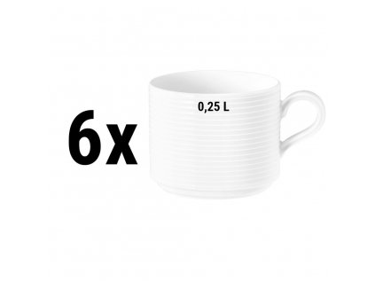 (6 kusov) Seltmann Weiden - šálka na kávu s mliekom - 0,25 litra